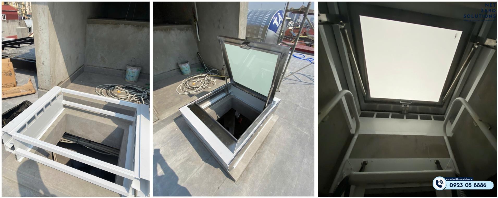 Lắp giếng trời thông minh cho nhà phố